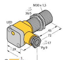 BI10-G30-Y1X電感式傳感器，德國TURCK