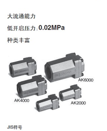新款SMC單向閥AKB04A-04S，AKH12B-04S乾拓供應(yīng)