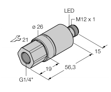 TURCK壓力傳感器BI10U-CA25-AP6X2-H1141材質說明